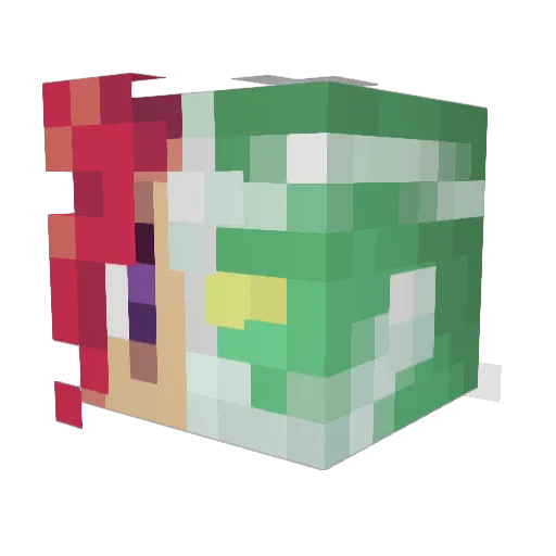 Tycobot32 Minecraft avatar head, 3D render