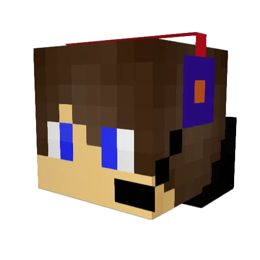 TycoonZero Minecraft avatar head, 3D render