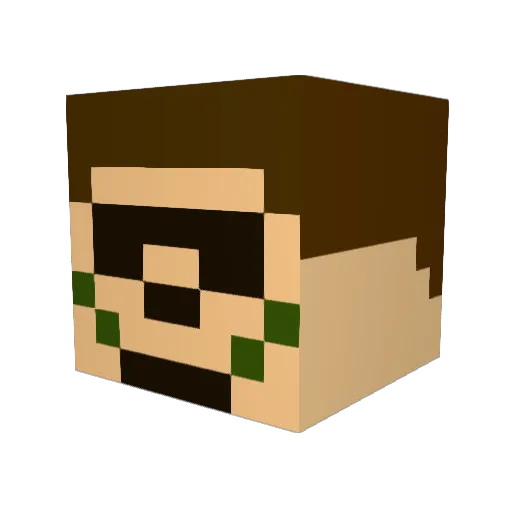 Tydie49 Minecraft avatar head, 3D render