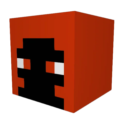 Tydiggity Minecraft avatar head, 3D render