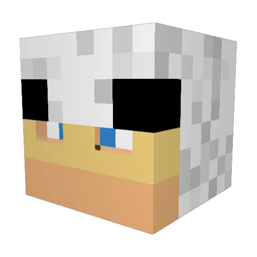 TydoB Minecraft avatar head, 3D render