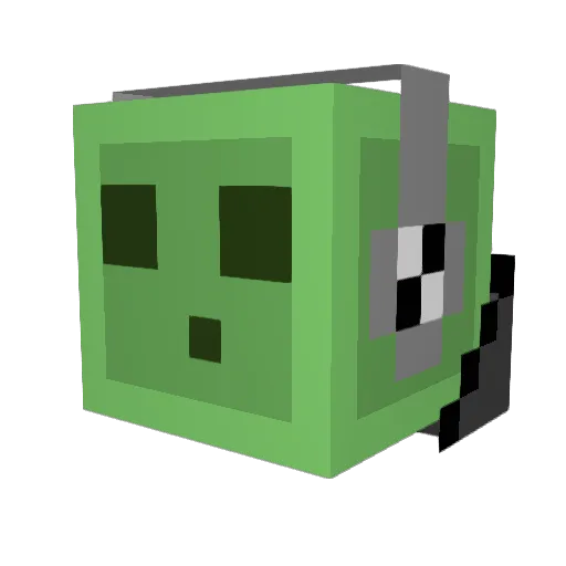 Tydotcom Minecraft avatar head, 3D render