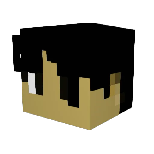Tyeeet Minecraft avatar head, 3D render