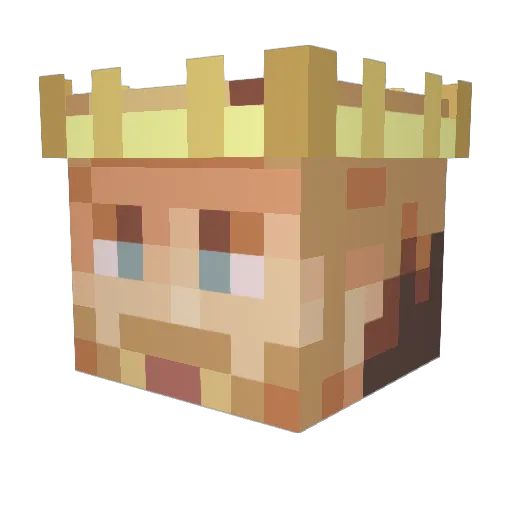Tyeodor Minecraft avatar head, 3D render