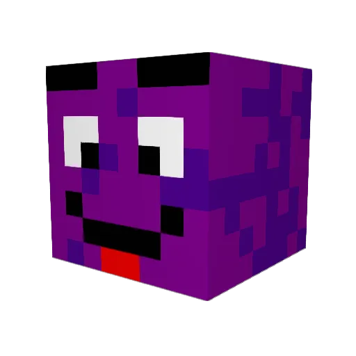 Tyes Minecraft avatar head, 3D render