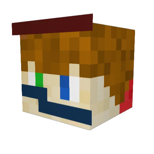 Tygo2710 Minecraft avatar head, 3D render