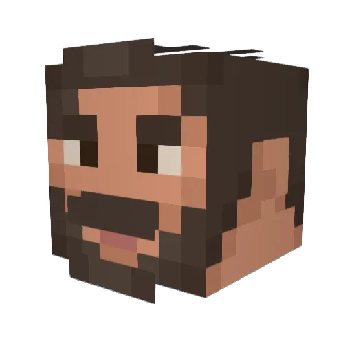 Tyhmo Minecraft avatar head, 3D render