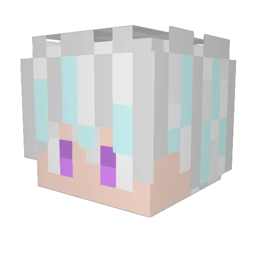 Tyihakun Minecraft avatar head, 3D render