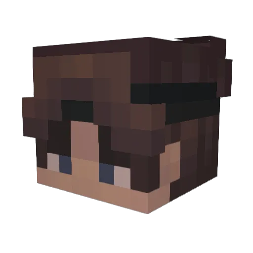 Tyiscrazy Minecraft avatar head, 3D render