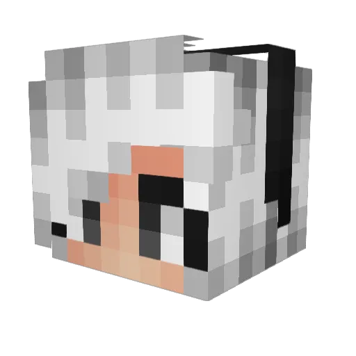 Tykeno Minecraft avatar head, 3D render