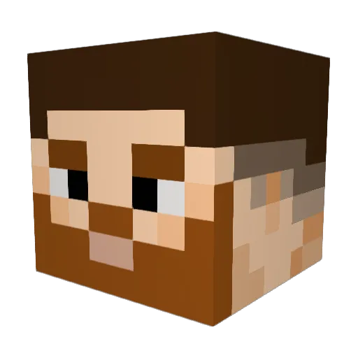 Tykey7 Minecraft avatar head, 3D render