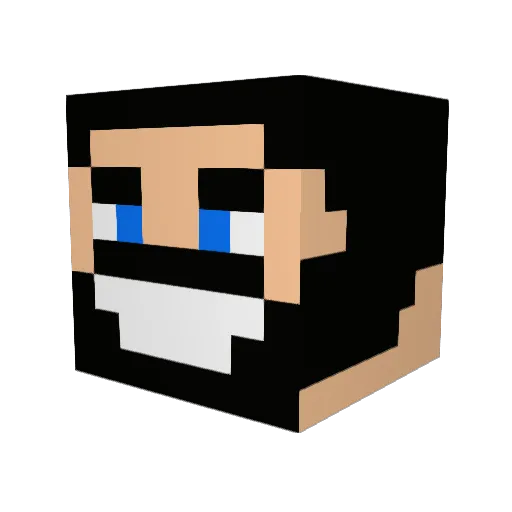 Tylectro Minecraft avatar head, 3D render