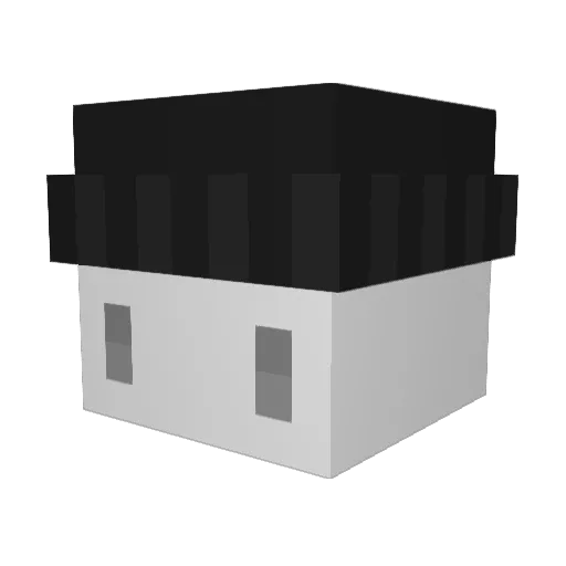 TylenoI Minecraft avatar head, 3D render