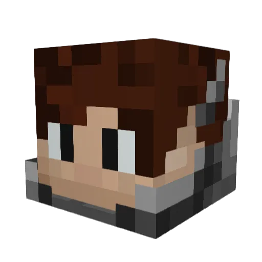 Tyler8203 Minecraft avatar head, 3D render