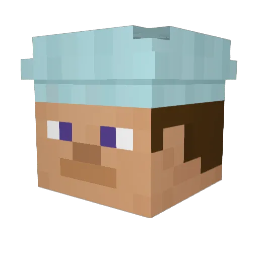 TylerB616 Minecraft avatar head, 3D render