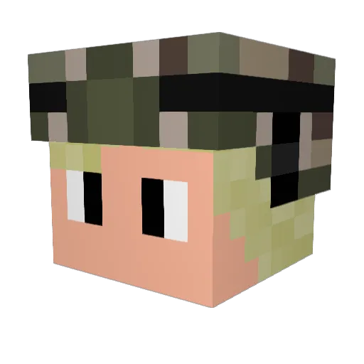 TylerCrowe Minecraft avatar head, 3D render