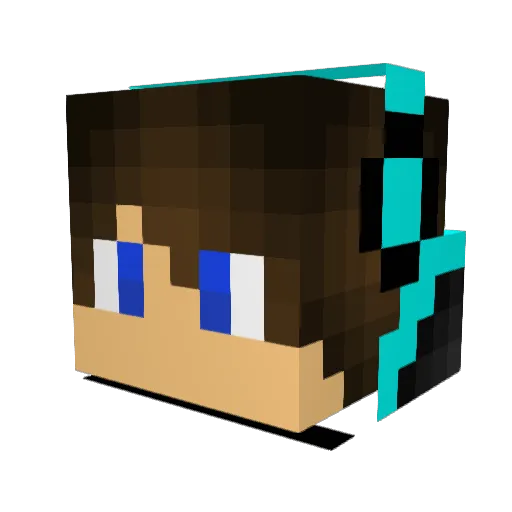 TylerM1 Minecraft avatar head, 3D render