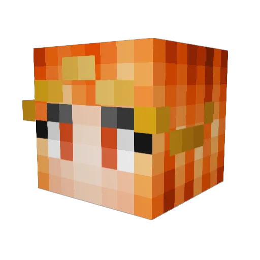 Tyler_Morello Minecraft avatar head, 3D render