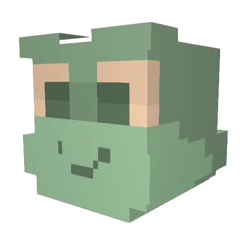Tyler_wall Minecraft avatar head, 3D render
