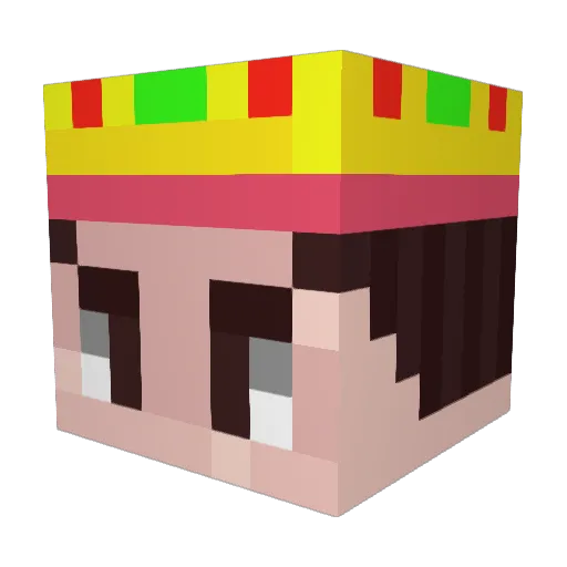 TylerderEchte Minecraft avatar head, 3D render