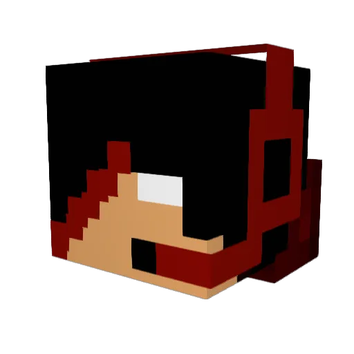 Tylerdj Minecraft avatar head, 3D render