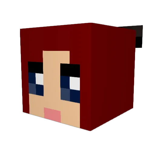 Tylidae Minecraft avatar head, 3D render