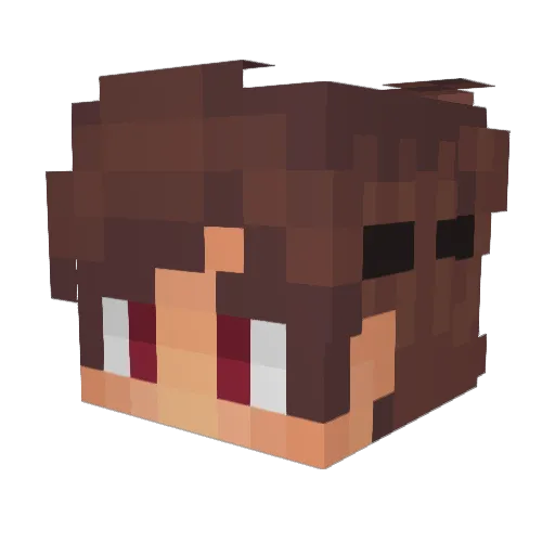 Tylz Minecraft avatar head, 3D render