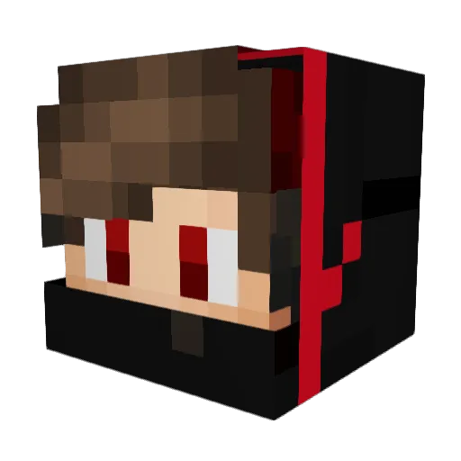 TymBuck8 Minecraft avatar head, 3D render