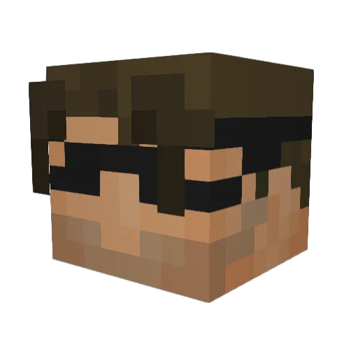 Tyman285 Minecraft avatar head, 3D render