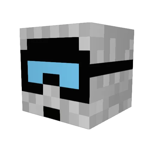 Tymek2801 Minecraft avatar head, 3D render