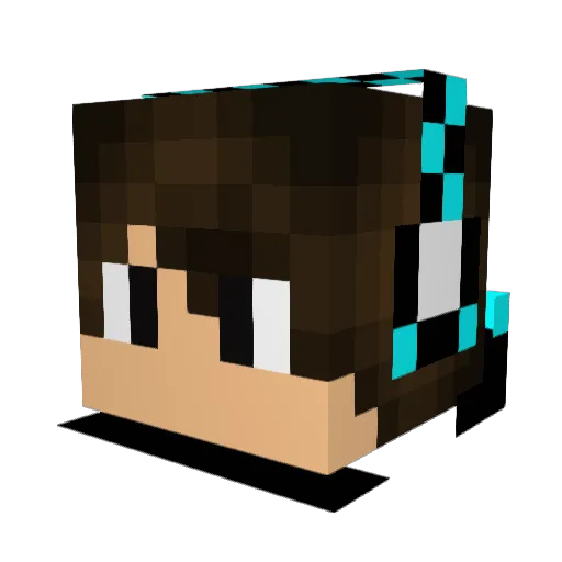 Tymek28 Minecraft avatar head, 3D render