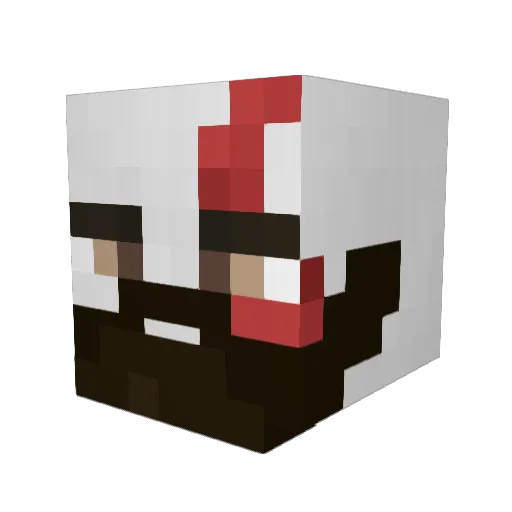 Tymir Minecraft avatar head, 3D render