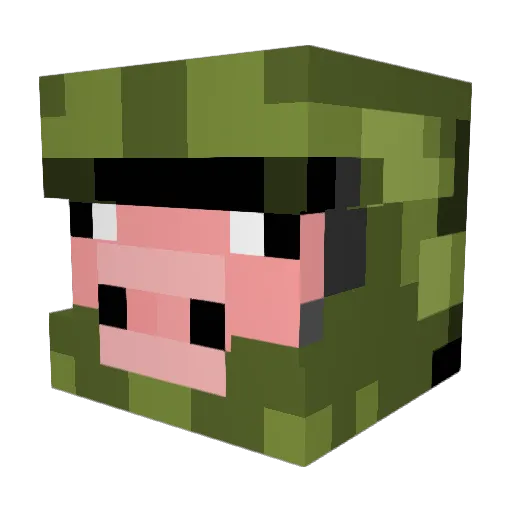 Tymo3117 Minecraft avatar head, 3D render