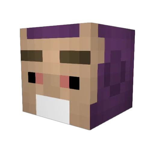 TymonILU Minecraft avatar head, 3D render