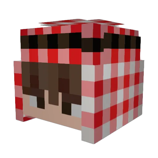 TymonWl Minecraft avatar head, 3D render