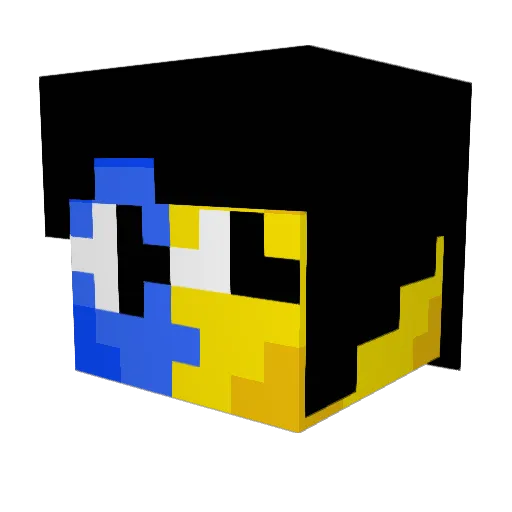 Tympo9 Minecraft avatar head, 3D render