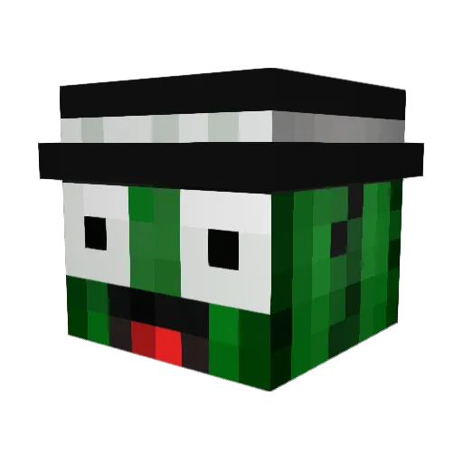 Tynall Minecraft avatar head, 3D render