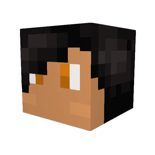 TyneStark Minecraft avatar head, 3D render