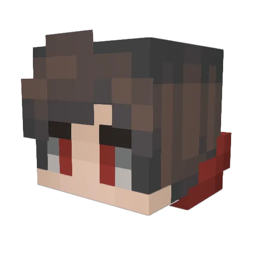 TyneV3 Minecraft avatar head, 3D render