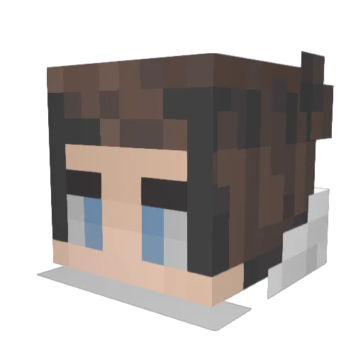 TynmonZ Minecraft avatar head, 3D render