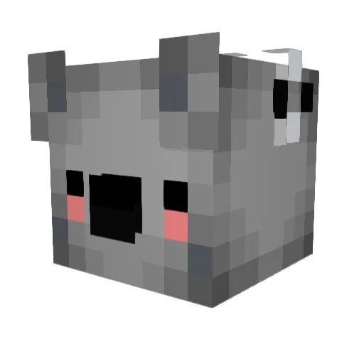 Tynski Minecraft avatar head, 3D render