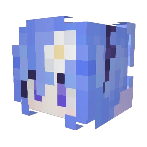 Tyoda Minecraft avatar head, 3D render