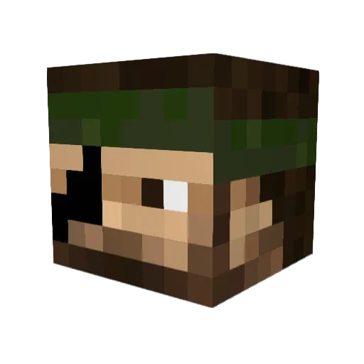 Tyokoball Minecraft avatar head, 3D render