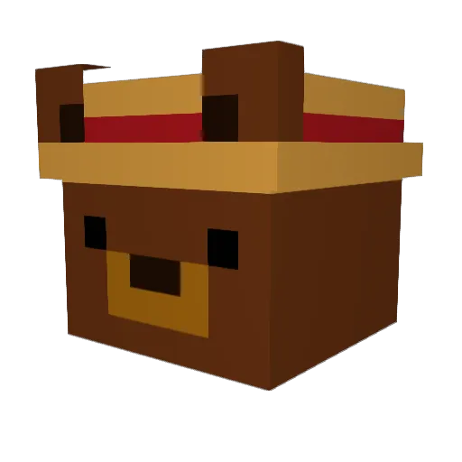 Tyoo6 Minecraft avatar head, 3D render