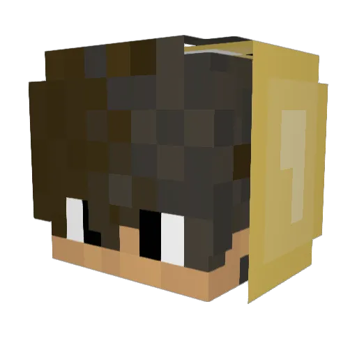 TypIIr Minecraft avatar head, 3D render
