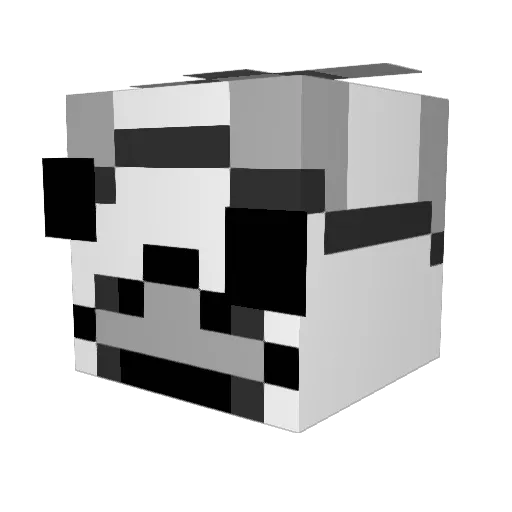 TypImko Minecraft avatar head, 3D render
