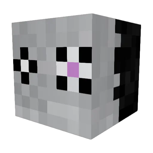 TypeFun Minecraft avatar head, 3D render