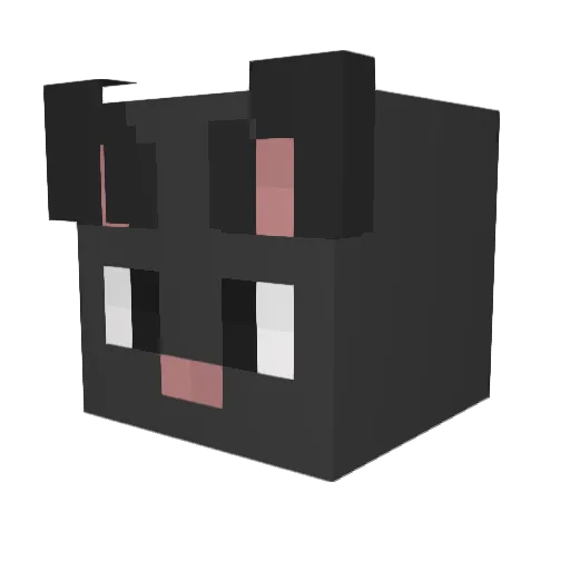 TypeHeep Minecraft avatar head, 3D render