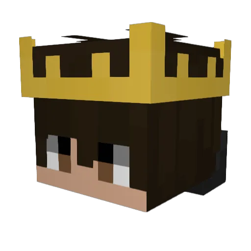 Typevout Minecraft avatar head, 3D render