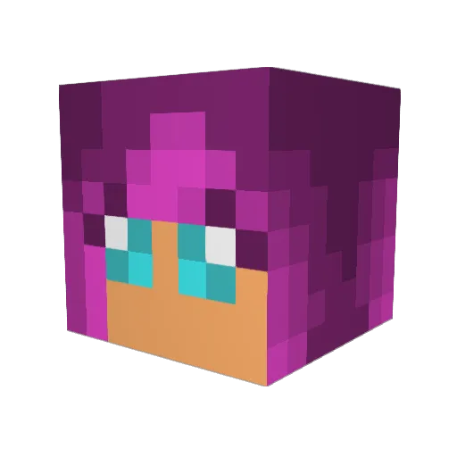 Typhina Minecraft avatar head, 3D render